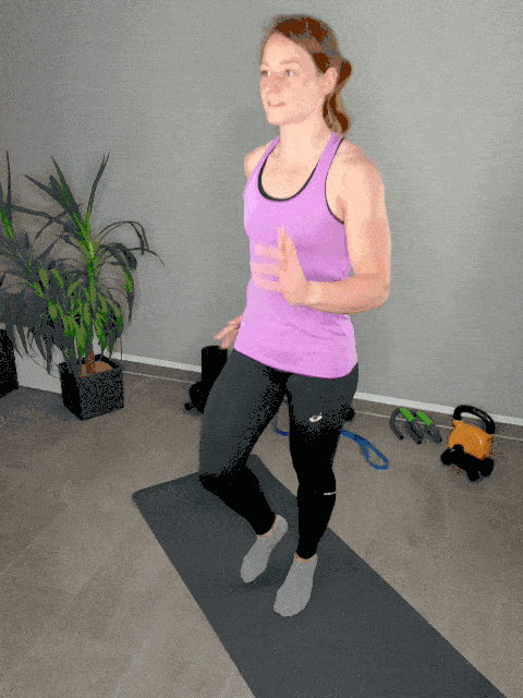 Joggen auf der Stelle